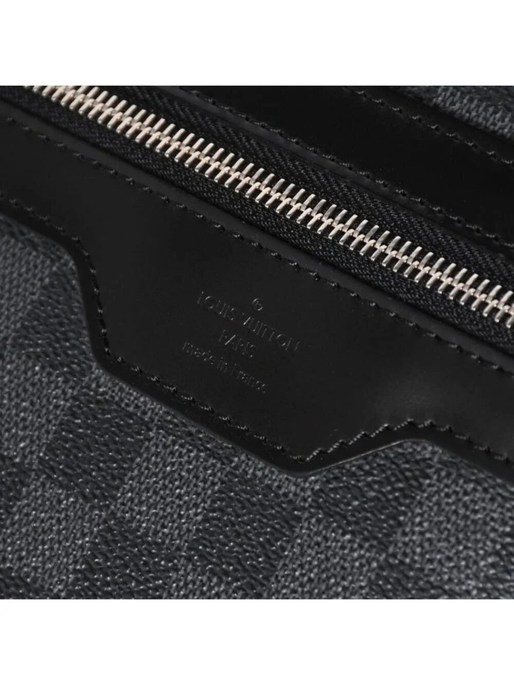Louis Vuitton Daniel MM Shoulder Bag Damier Graphite Black Silver